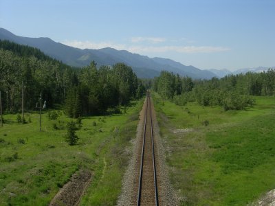 View South from the Railroad Bridge.
